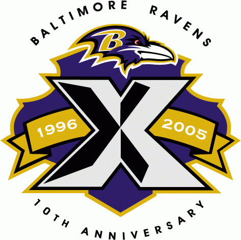 Baltimore Ravens 2015 Anniversary Logo 01 iron on paper